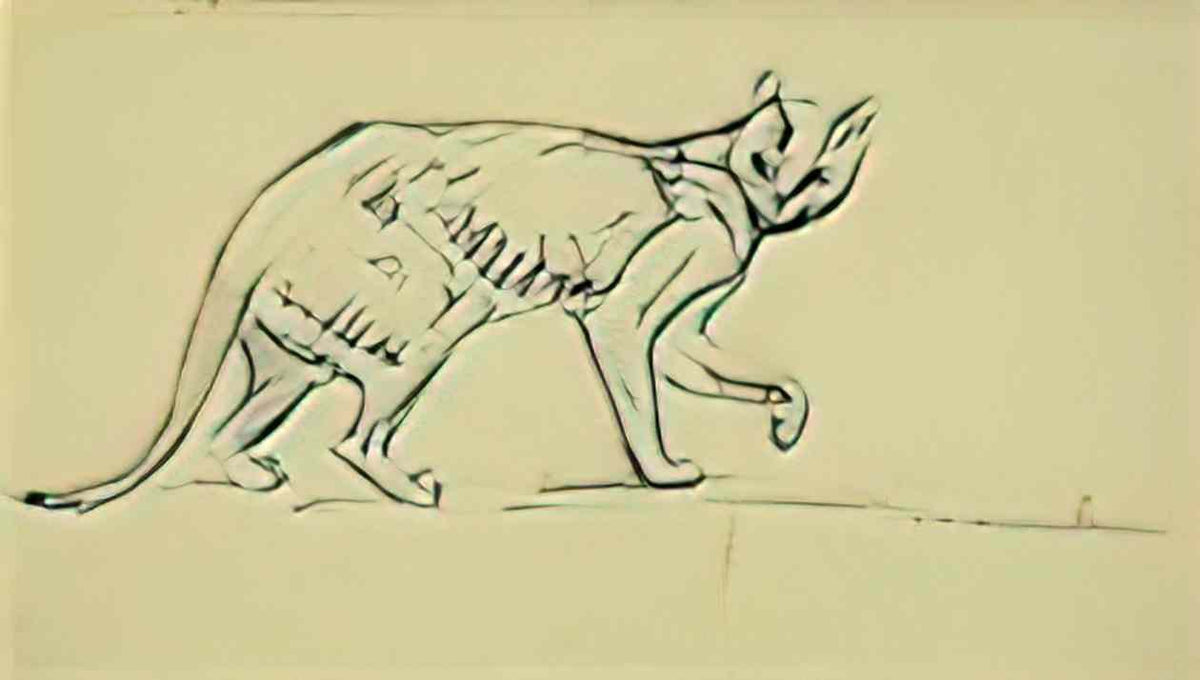 Theophile Steinlen cat walking Art A4 Photo Print