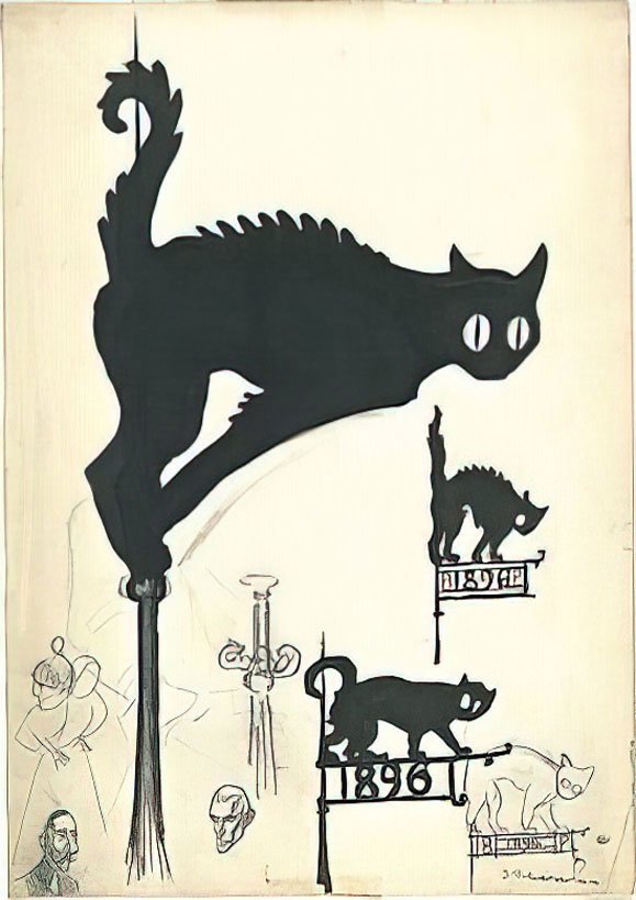 Theophile Steinlen cats 1896 1 A4 Photo Print