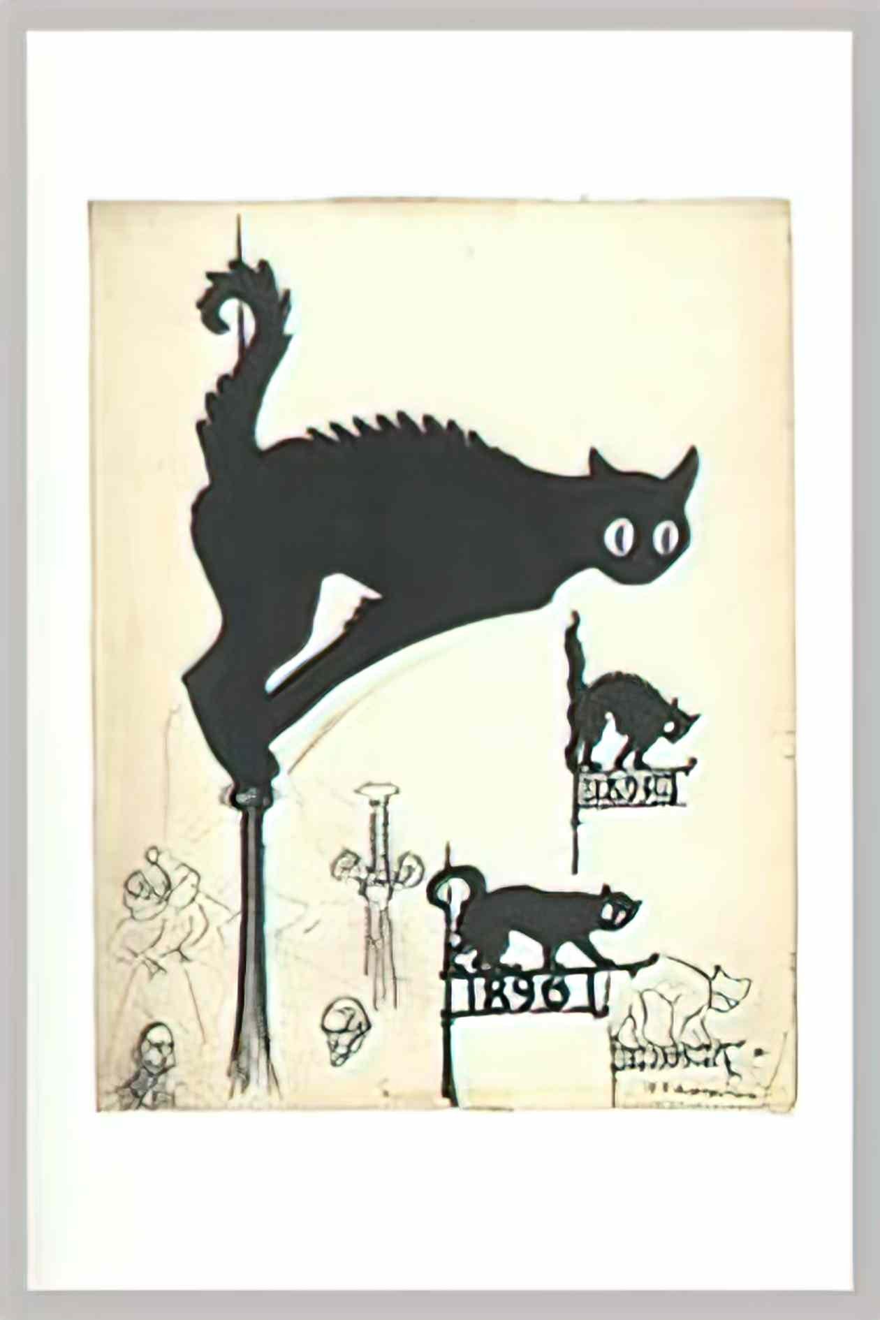 Theophile Steinlen cats 1896 1 Art A4 Photo Print