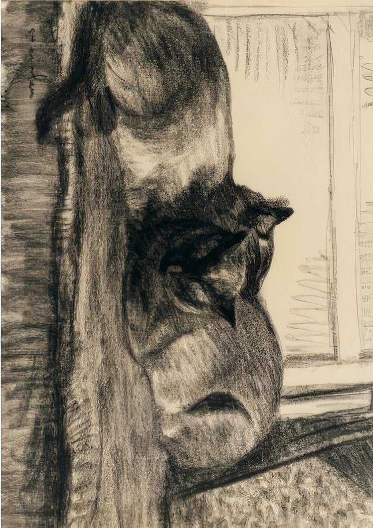 Theophile Steinlen cats sleeping in the studio A4 Photo Print