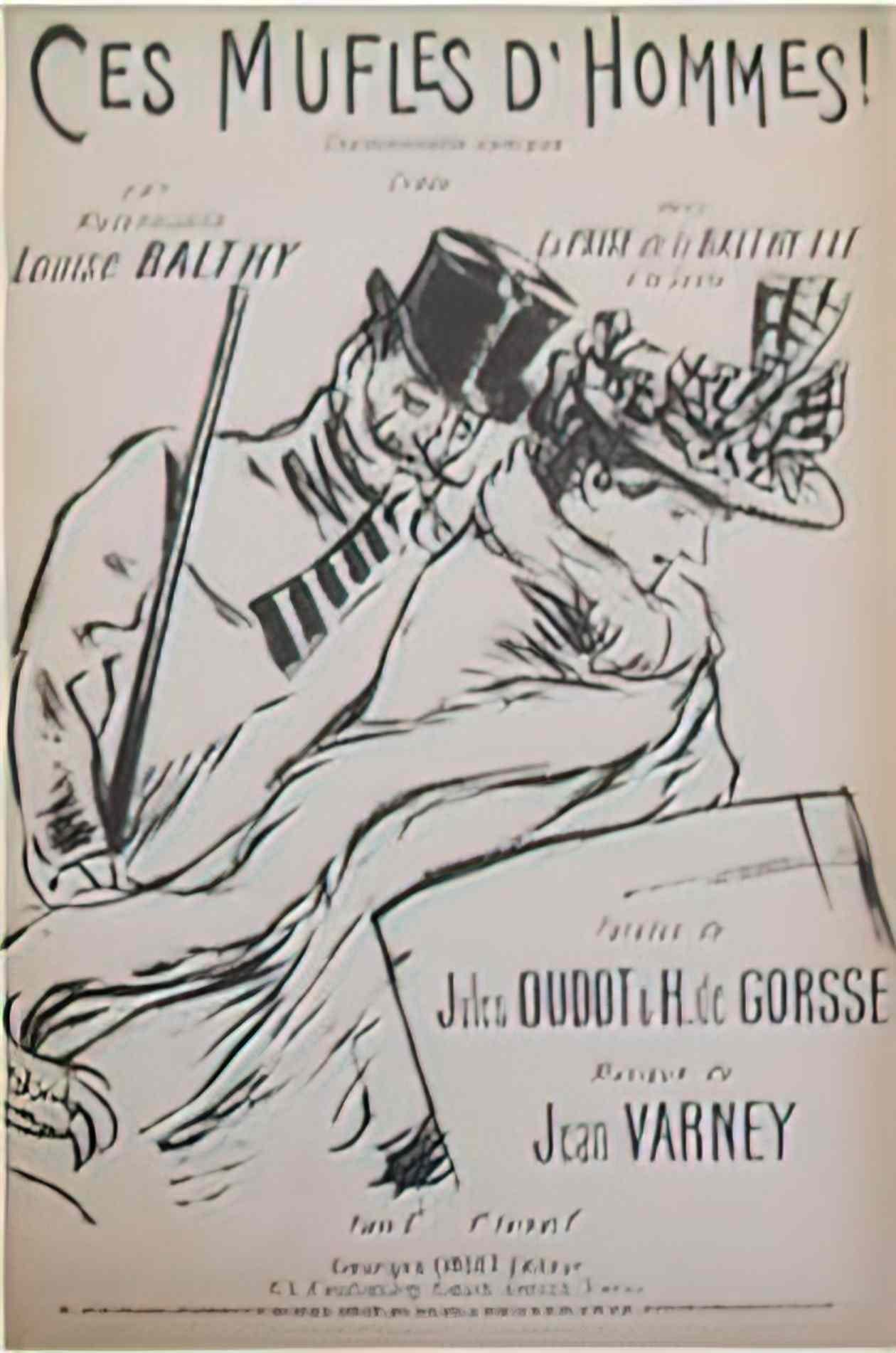 Theophile Steinlen ces mufles d hommes Art A4 Photo Print