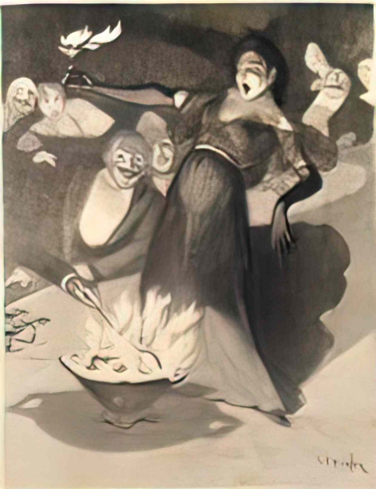 Theophile Steinlen chanson a boire 1897 Art A4 Photo Print