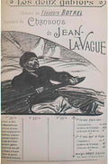Theophile Steinlen chansons de jean la vague 1892 Art A4 Photo Print