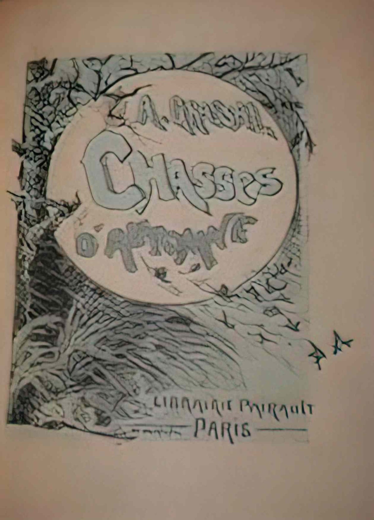 Theophile Steinlen chasses d automne 1886 Art A4 Photo Print