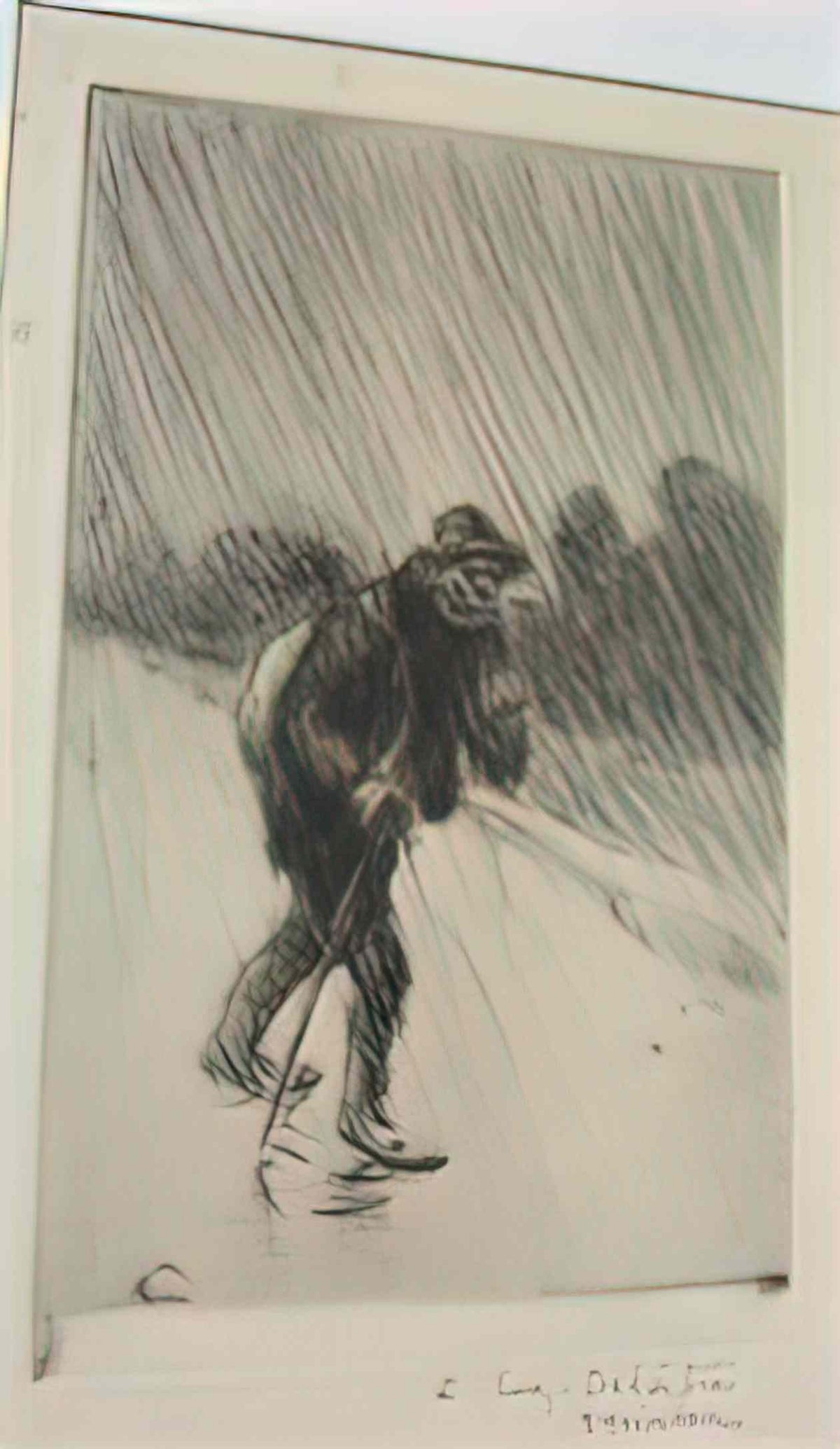 Theophile Steinlen chemineau sous la pluie 1902 Art A4 Photo Print