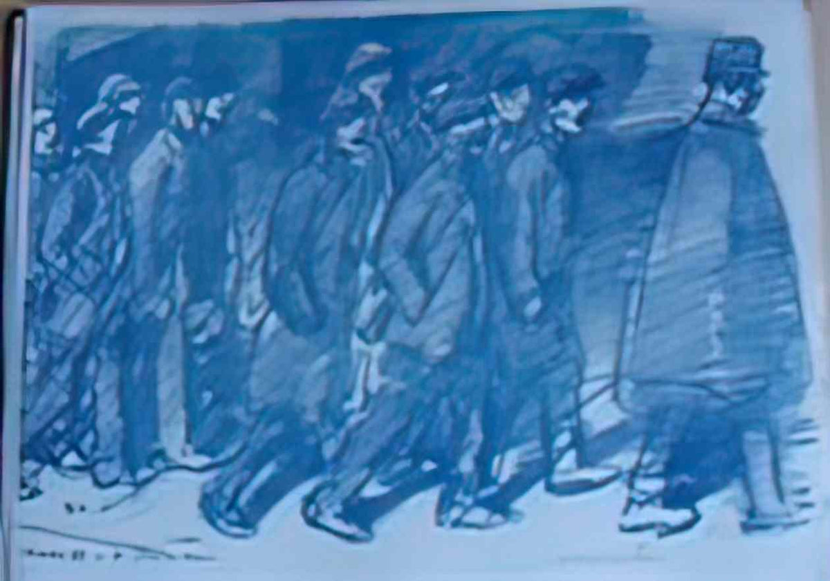 Theophile Steinlen classe 17 8 janvier soir 1916 Art A4 Photo Print