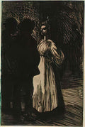 Theophile Steinlen colloque nocturne 1898 1 Art A4 Photo Print
