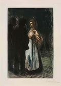 Theophile Steinlen colloque nocturne 1898 Art A4 Photo Print