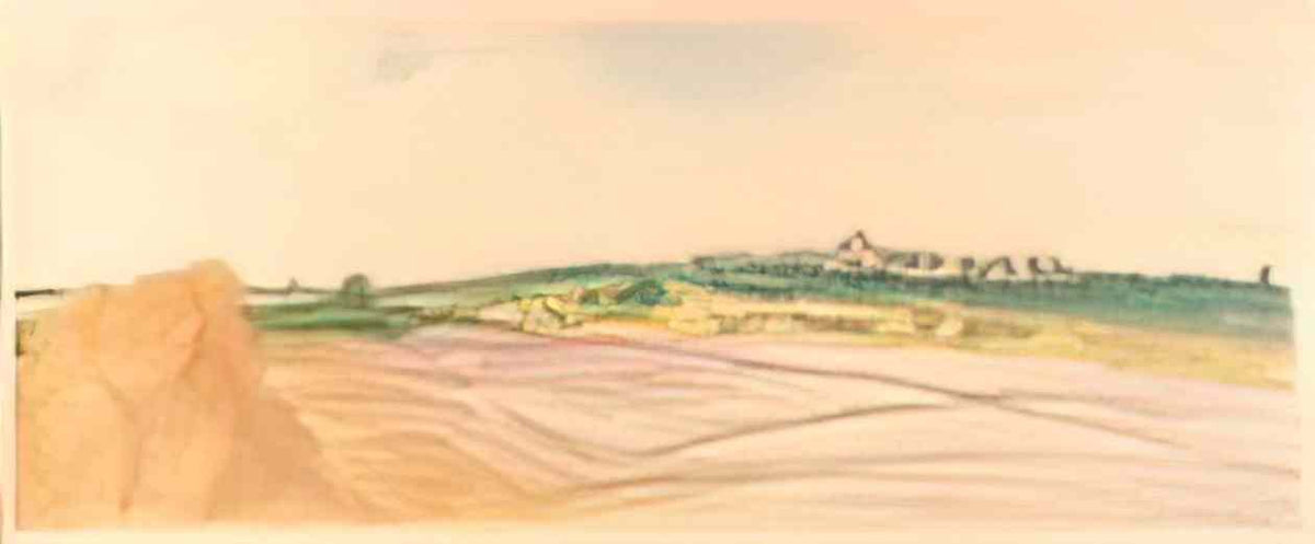 Theophile Steinlen color litho landscape Art A4 Photo Print