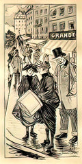 Theophile Steinlen conseil aux trottins Art A4 Photo Print