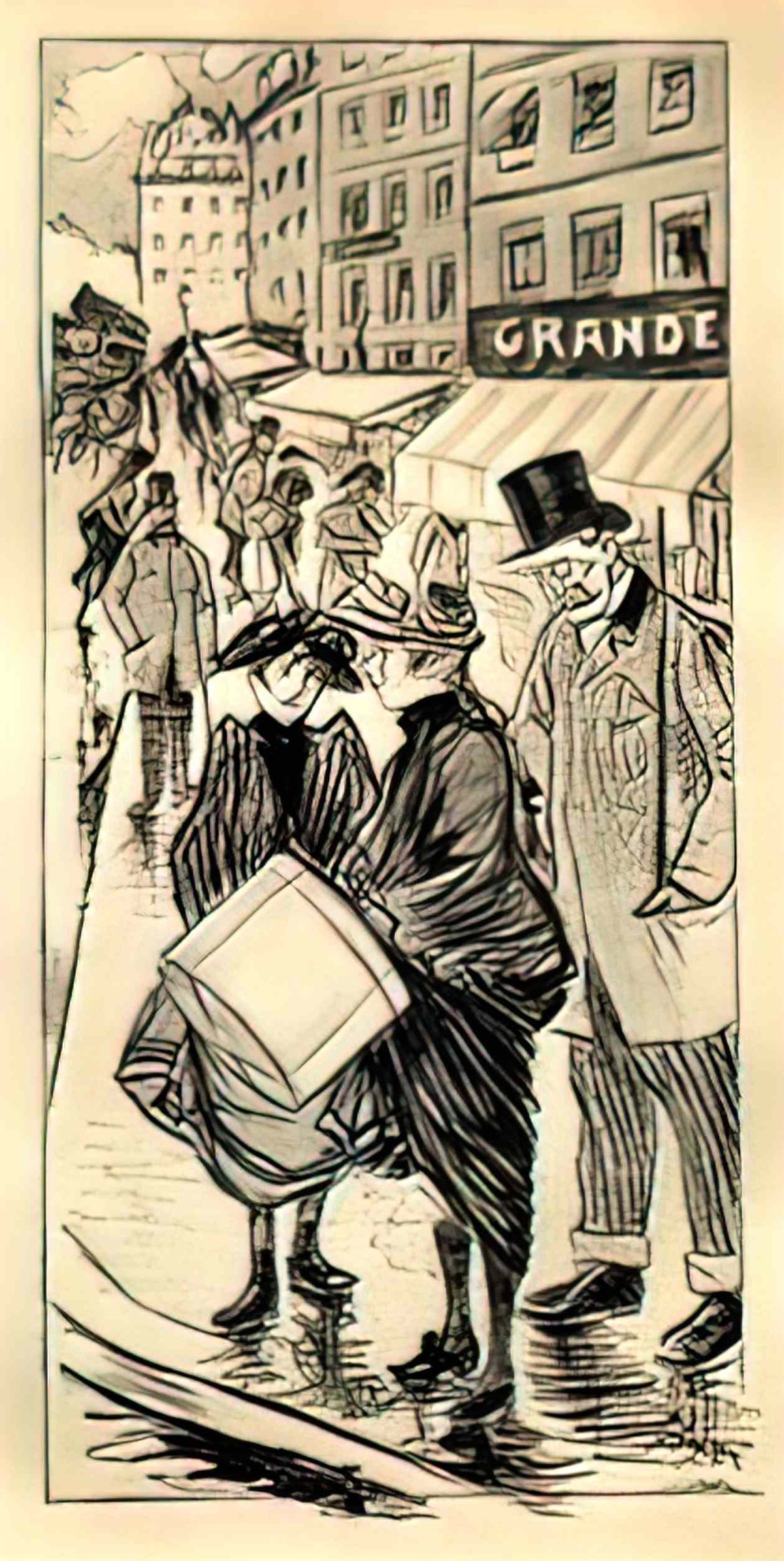 Theophile Steinlen conseil aux trottins Art A4 Photo Print