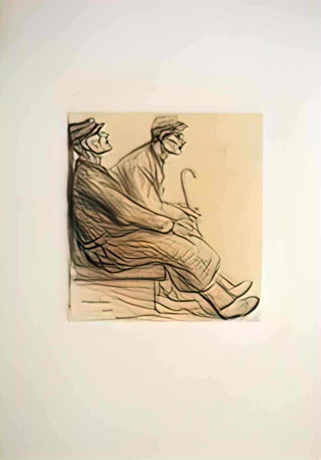 Theophile Steinlen convalescents 1915 Art A4 Photo Print