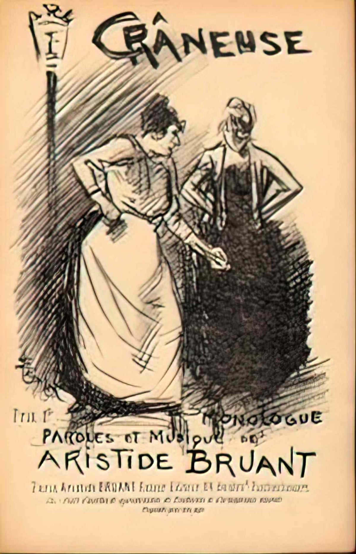 Theophile Steinlen craneuse 1889 Art A4 Photo Print