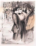 Theophile Steinlen craneuse original drawing Art A4 Photo Print