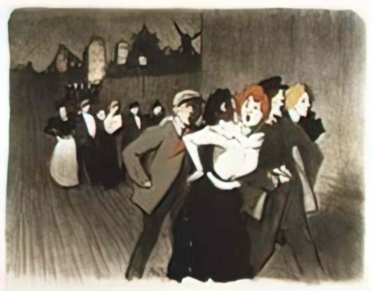 Theophile Steinlen dans la rue 1895 Art A4 Photo Print