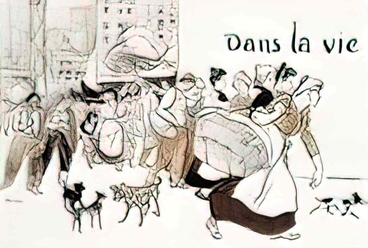 Theophile Steinlen dans la vie 1901 Art A4 Photo Print