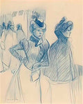 Theophile Steinlen deux elegantes(1) Art A4 Photo Print