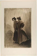 Theophile Steinlen deux femmes 1902 Art A4 Photo Print