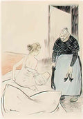 Theophile Steinlen doche original drawing Art A4 Photo Print