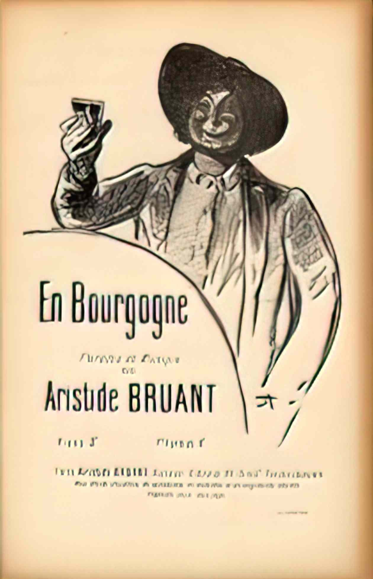 Theophile Steinlen en bourgogne Art A4 Photo Print