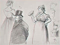 Theophile Steinlen etude des figures Art A4 Photo Print