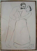 Theophile Steinlen eugenie preliminary drawing Art A4 Photo Print