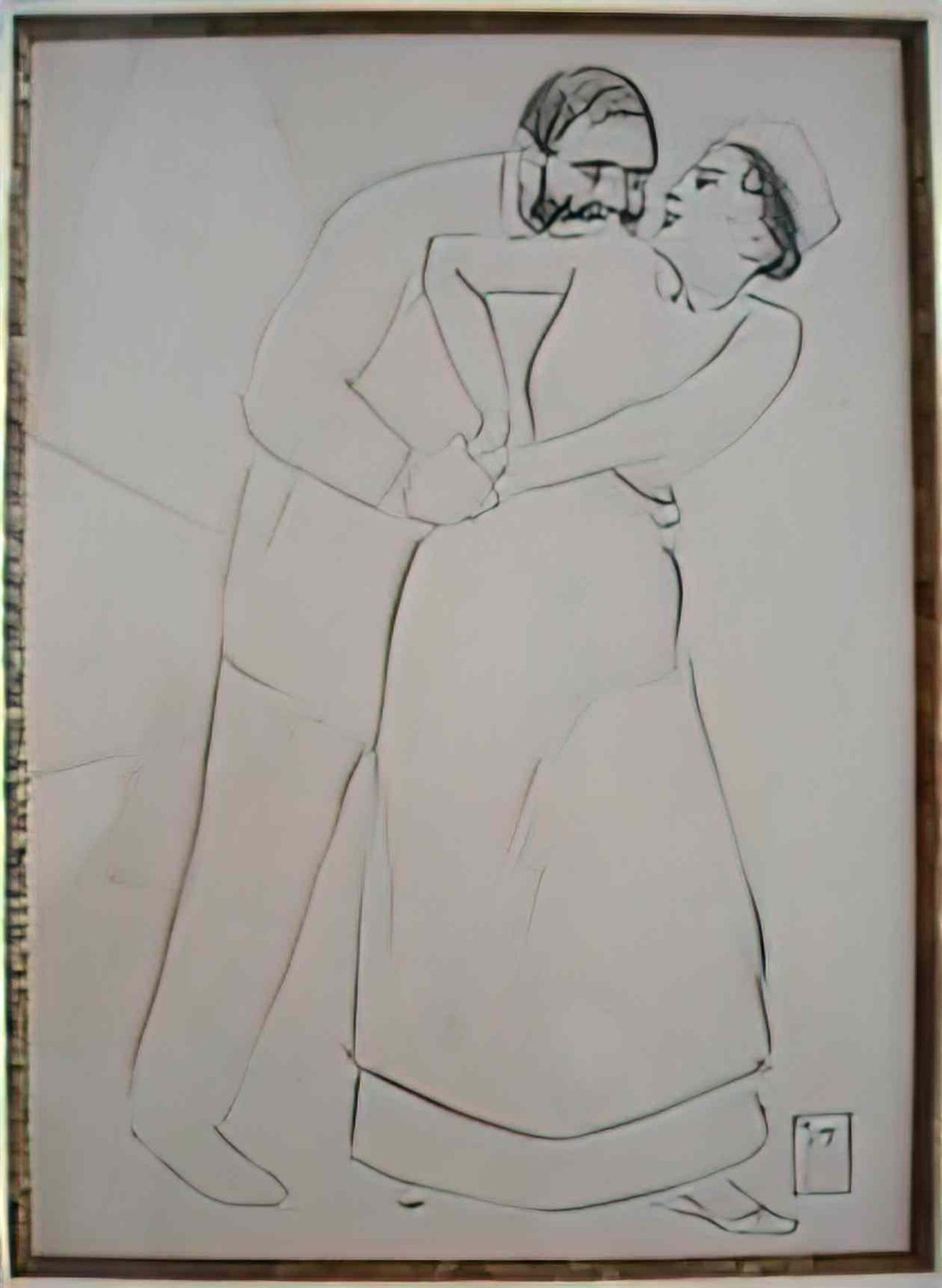 Theophile Steinlen eugenie preliminary drawing Art A4 Photo Print