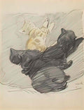 Theophile Steinlen five sleeping cats cinq chats endormis 1915 Art A4 Photo Print