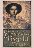 Theophile Steinlen franzosische kunstausstellung zu krefeld A4 Photo Print
