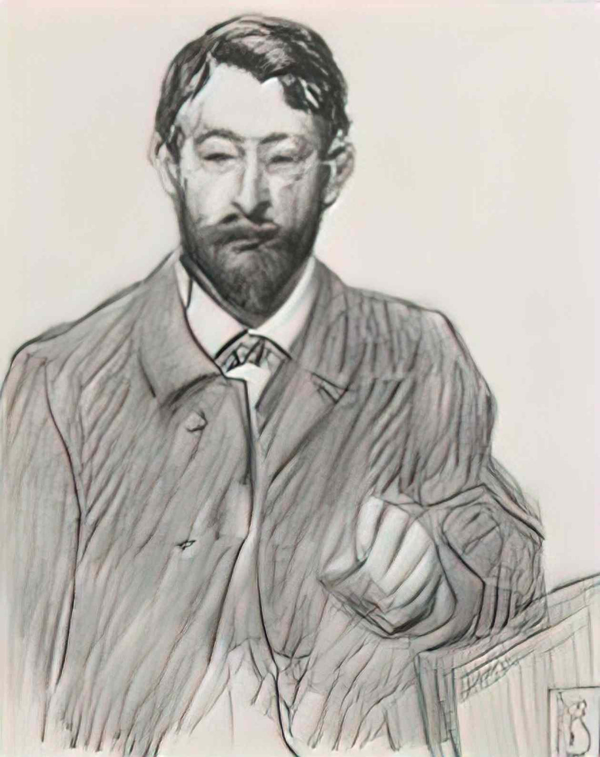 Theophile Steinlen henri riviere portrait Art A4 Photo Print
