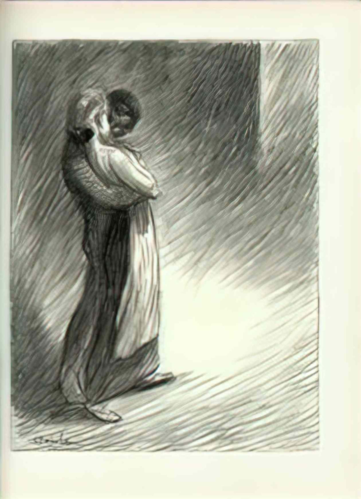 Theophile Steinlen idyll faubourg 1 Art A4 Photo Print