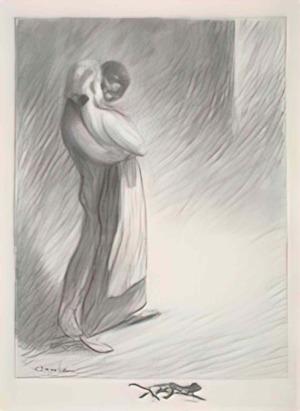 Theophile Steinlen idyll faubourg Art A4 Photo Print