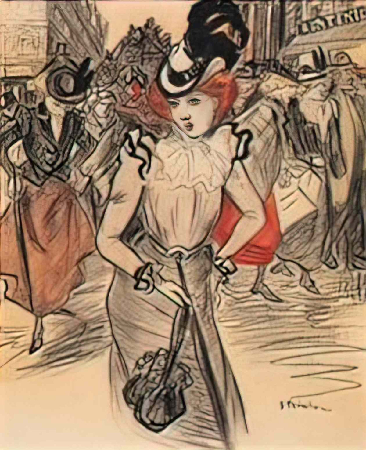 Theophile Steinlen il n y est pas 1901 Art A4 Photo Print