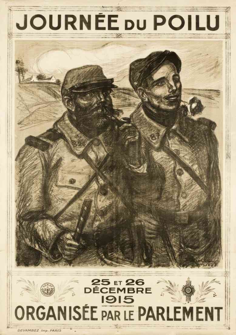 Theophile Steinlen journee du poilu A4 Photo Print
