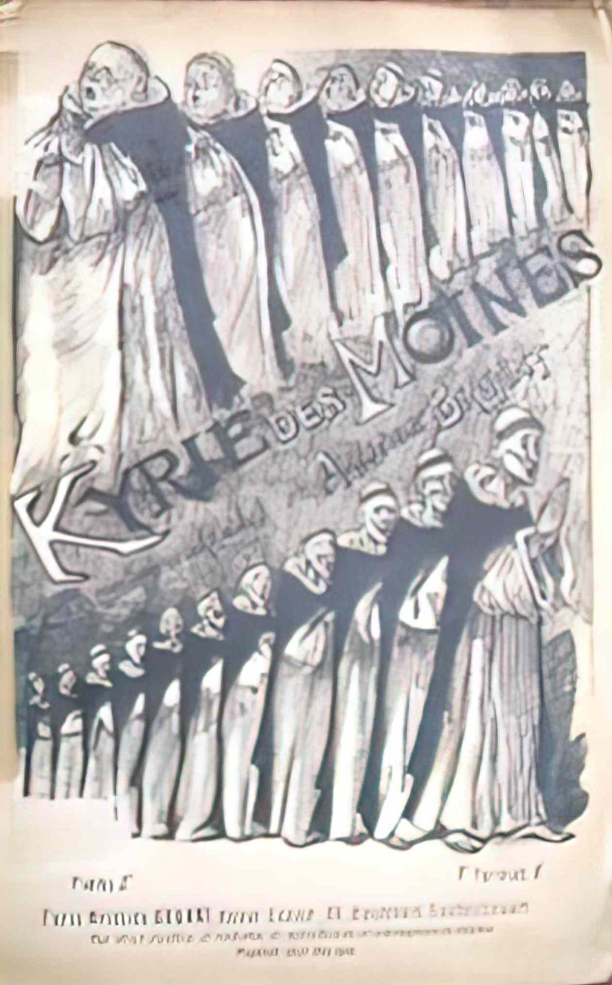 Theophile Steinlen kyrie des moines Art A4 Photo Print