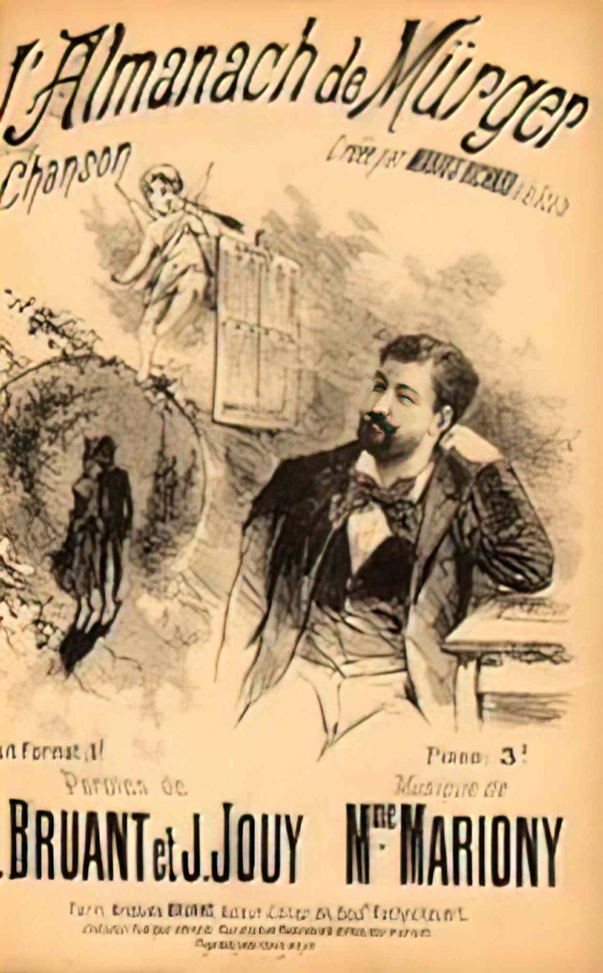 Theophile Steinlen l almanach de murger Art A4 Photo Print