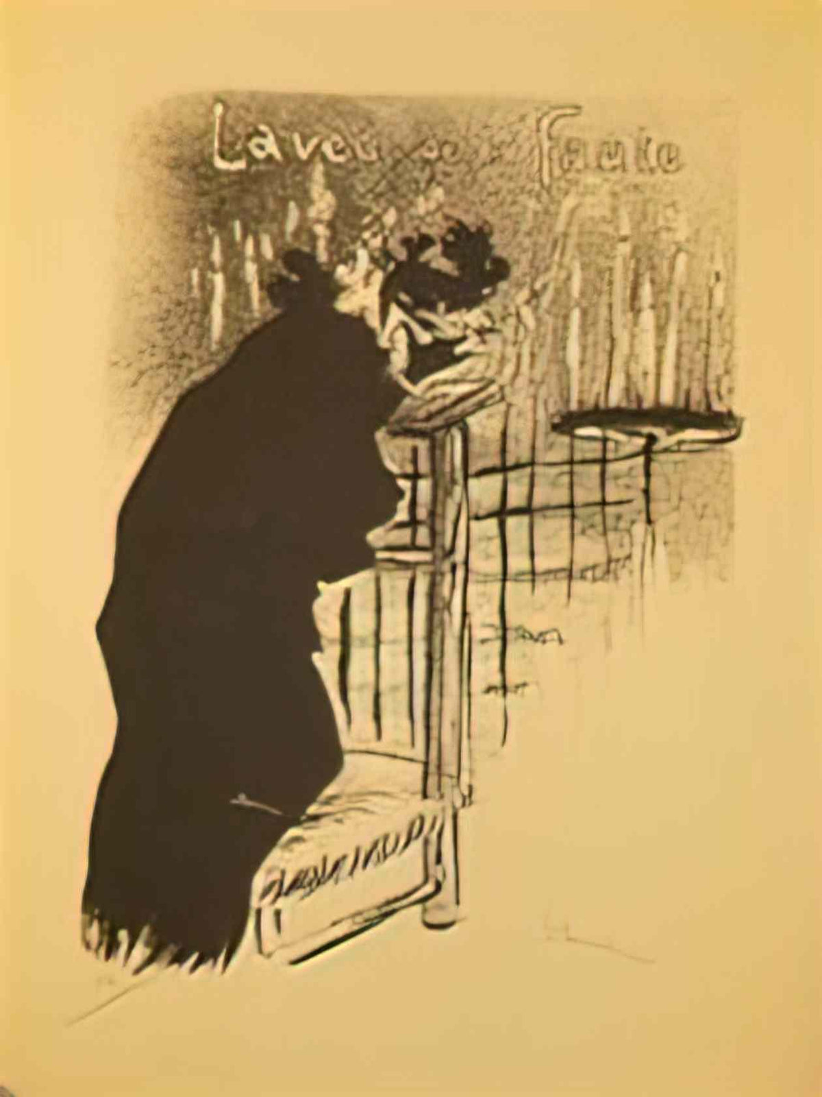 Theophile Steinlen l aveu de la faute 1894 Art A4 Photo Print