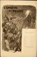 Theophile Steinlen l ennemi du peuple 1899 Art A4 Photo Print