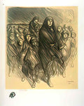 Theophile Steinlen l exode belge 1916 Art A4 Photo Print