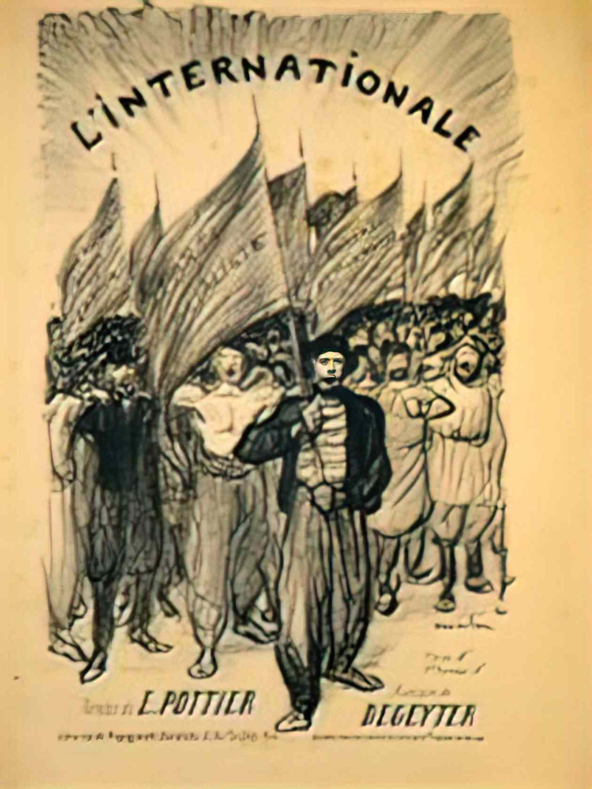 Theophile Steinlen l internationale 1895 Art A4 Photo Print