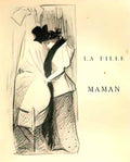 Theophile Steinlen la fille a maman Art A4 Photo Print
