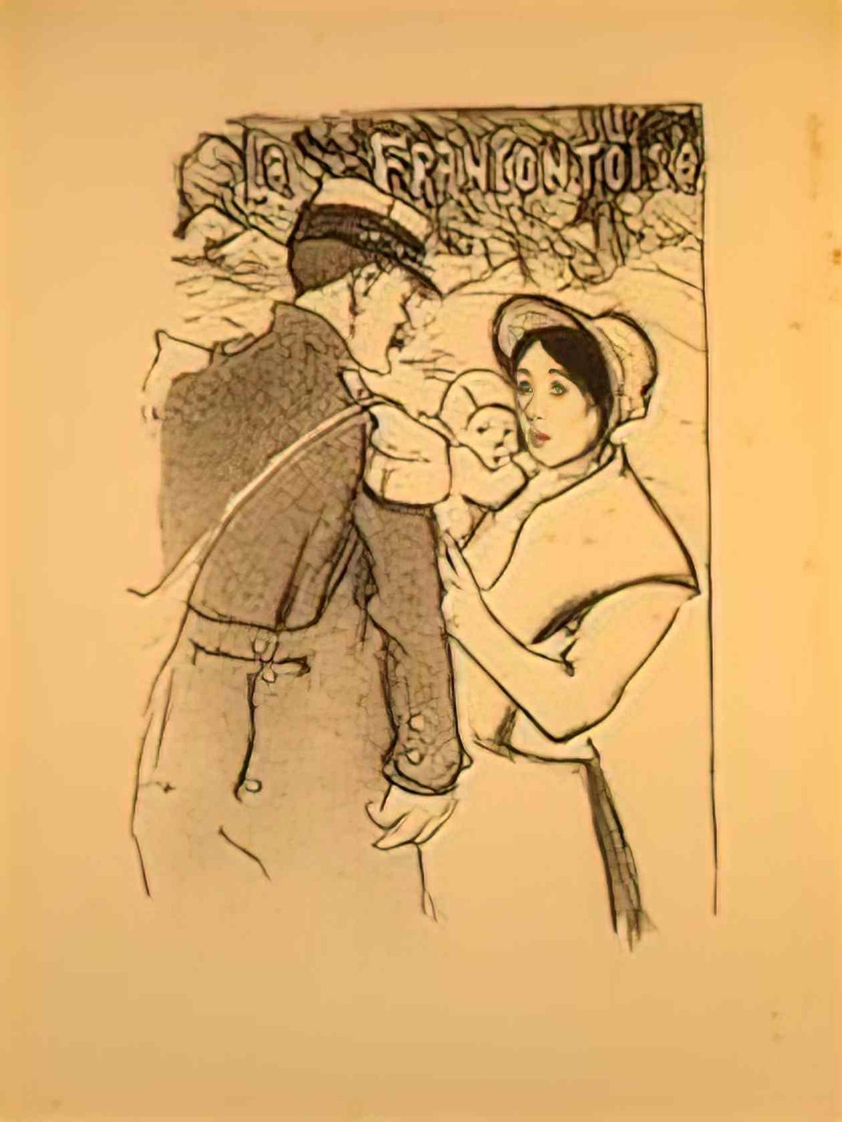 Theophile Steinlen la francontoise 1896 Art A4 Photo Print