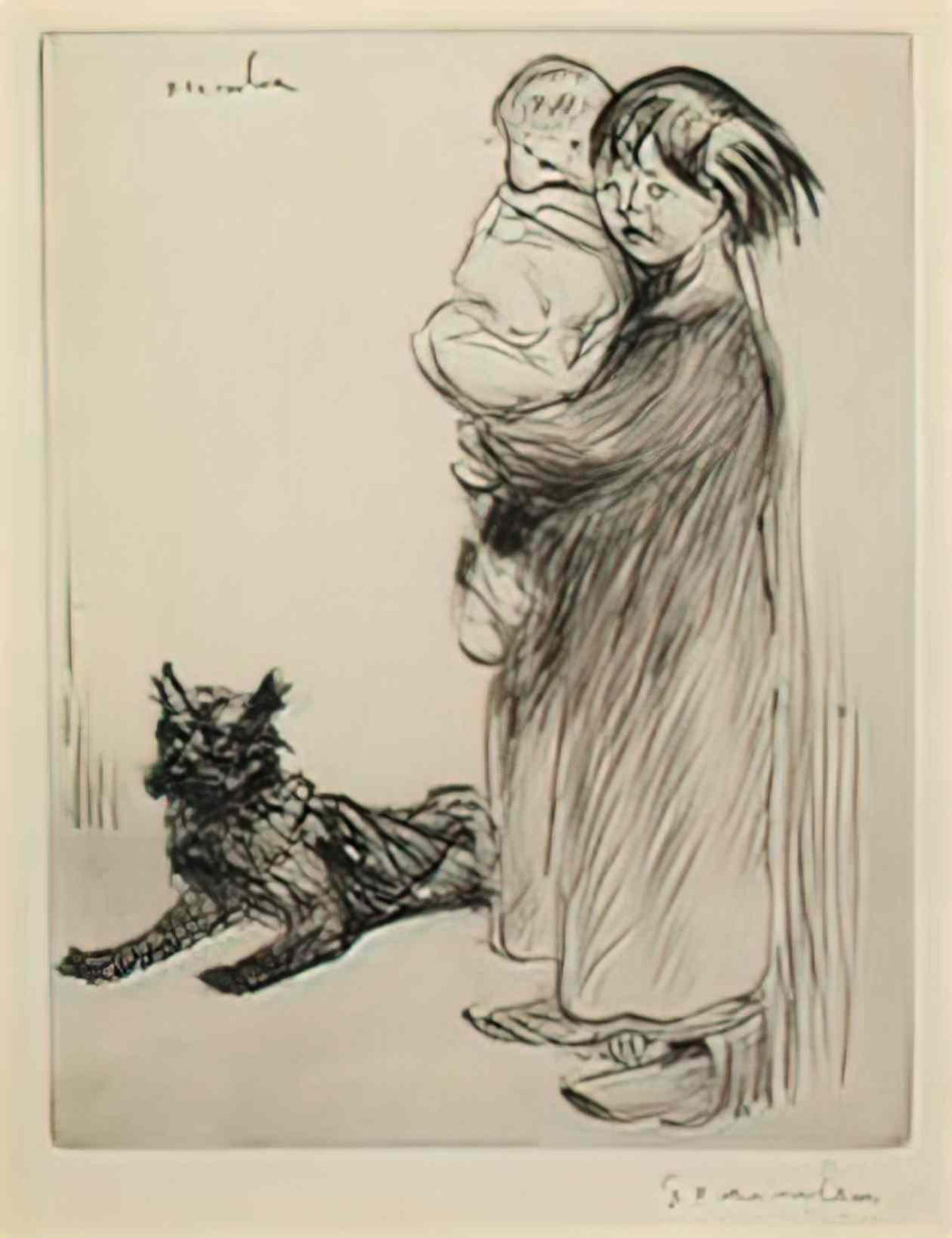 Theophile Steinlen la grande soeur 1913 Art A4 Photo Print