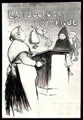 Theophile Steinlen la joueuse d orgue 1894 Art A4 Photo Print