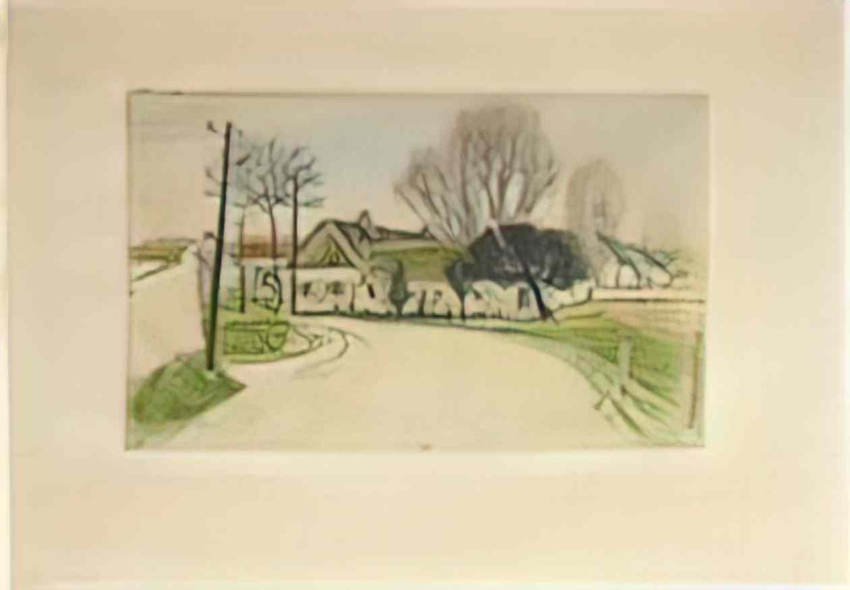 Theophile Steinlen la maison a l entree du village 1902 Art A4 Photo Print