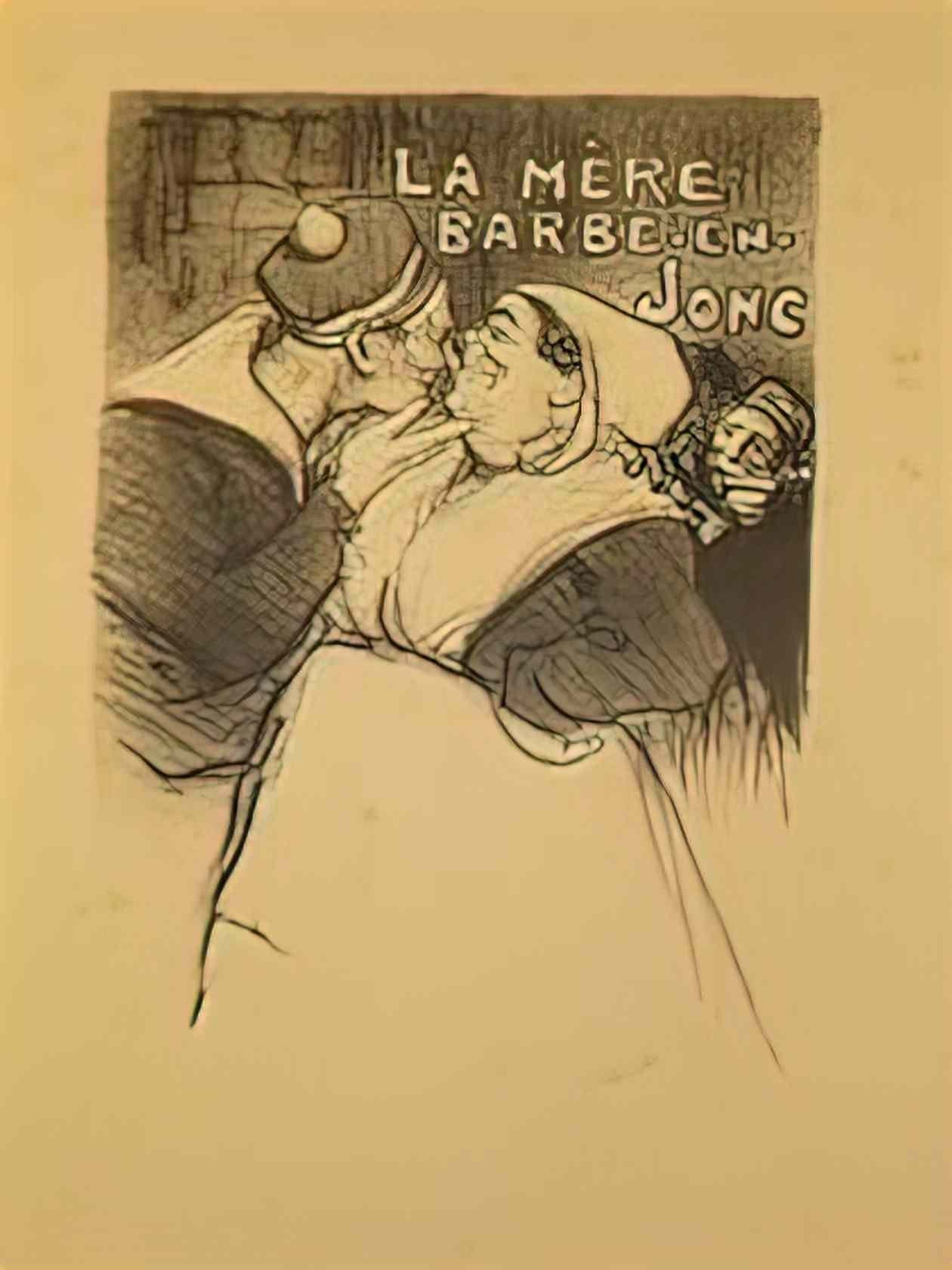 Theophile Steinlen la mere barbe en jonc 1894 Art A4 Photo Print