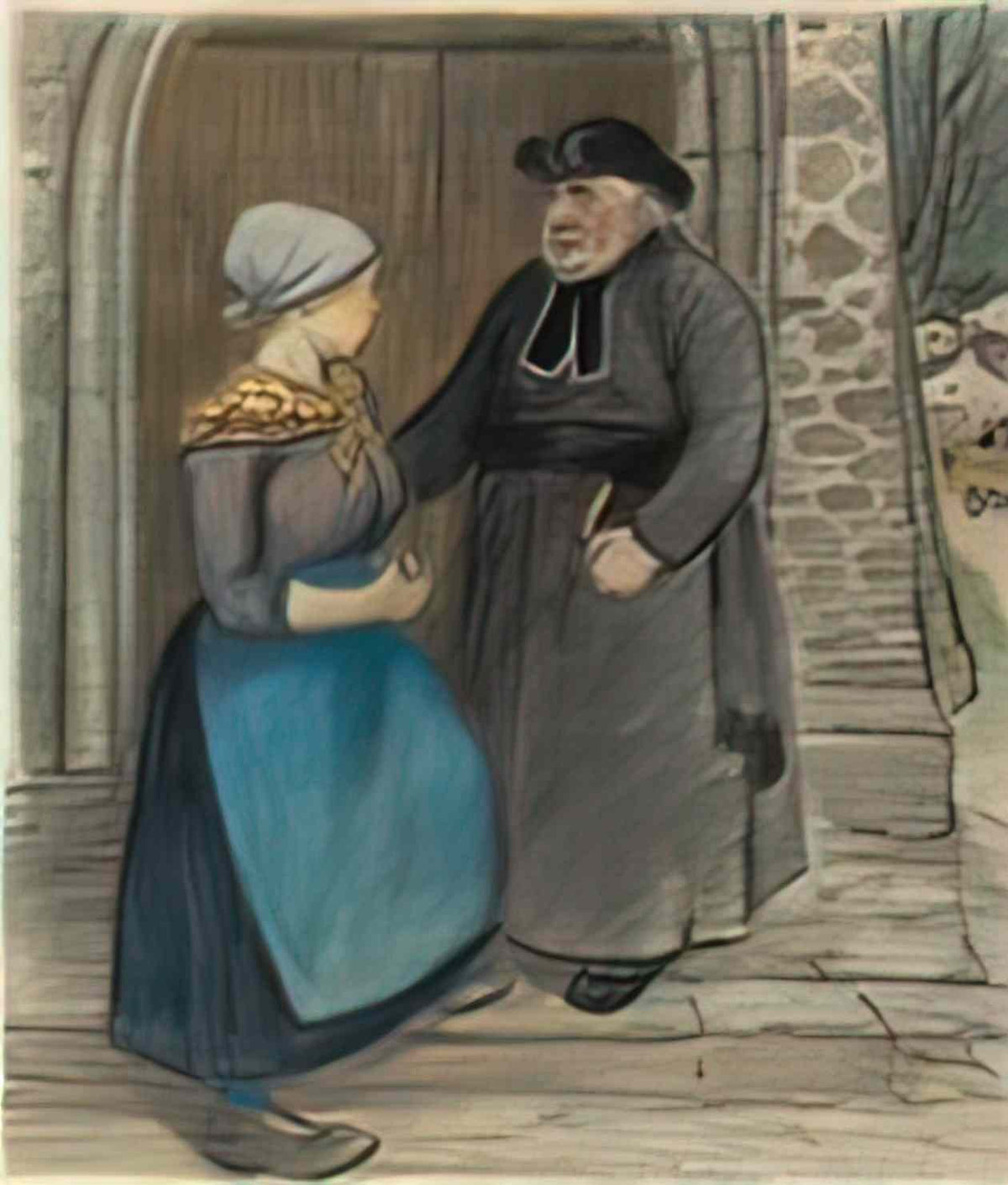 Theophile Steinlen la penitence Art A4 Photo Print