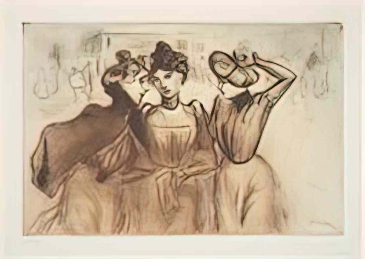 Theophile Steinlen la sortie des trois midinettes Art A4 Photo Print