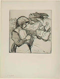Theophile Steinlen la tricoteuse 1902 Art A4 Photo Print