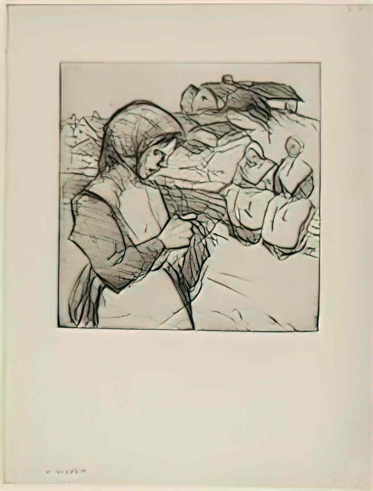 Theophile Steinlen la tricoteuse 1902 Art A4 Photo Print
